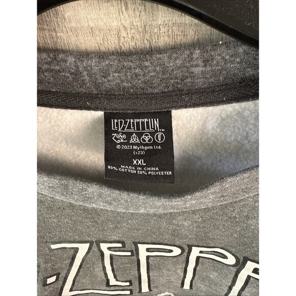 Led Zeppelin Black Sweatshirt Men's XXL 1977 United States of America Tour - Picture 5 of 7